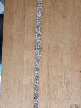 Rhinestone Crystal Bridal Belt - Silver Sparkle By Bling